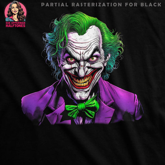 Joker Inspired Halftone T-Shirt Design - halftone PNG for T-shirts – Sue Opperman Halftones