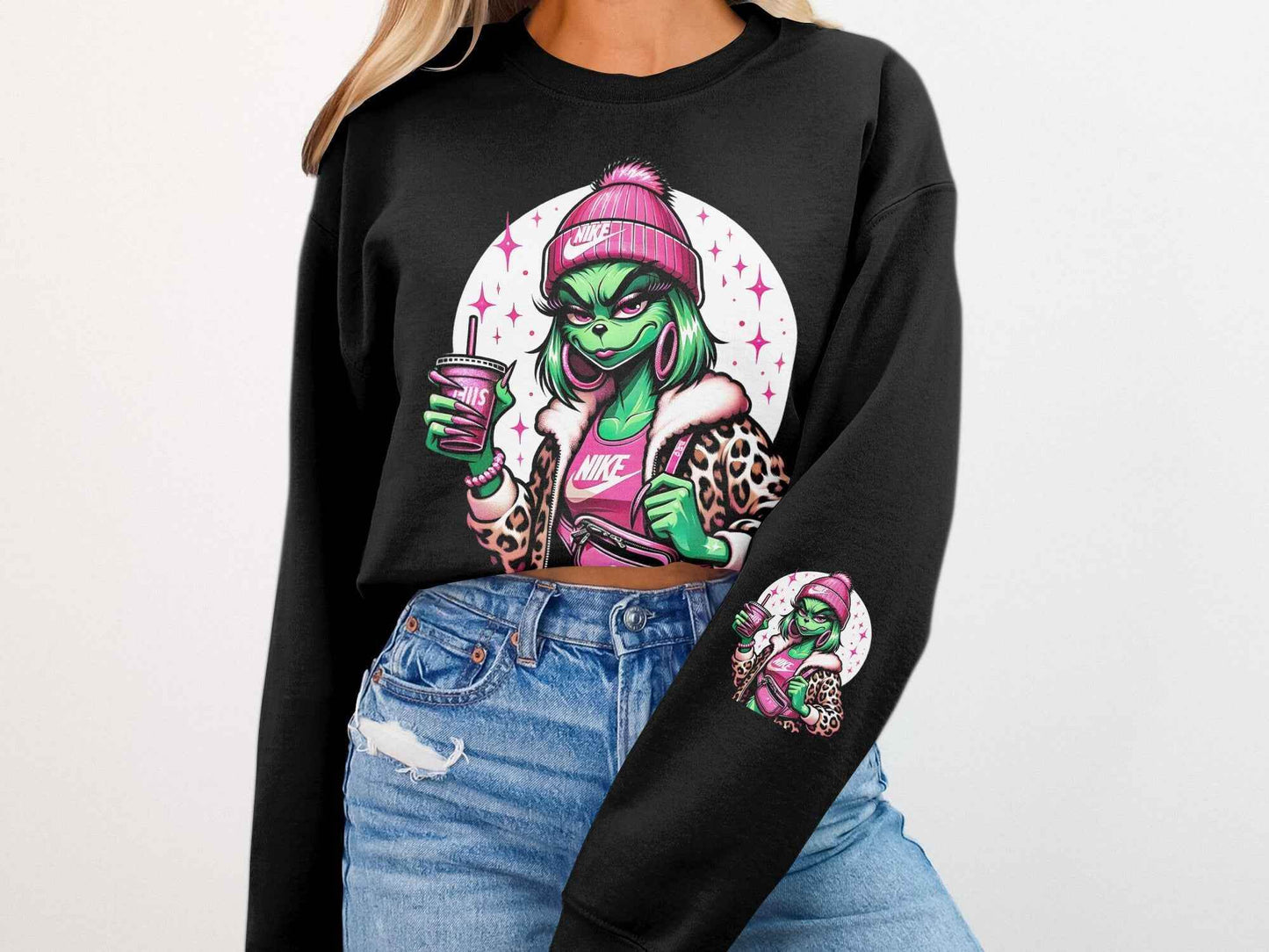 Grinch in Pink Halftoned Streetwear Halftone T-Shirt Design - halftone PNG for T-shirts – Sue Opperman Halftones