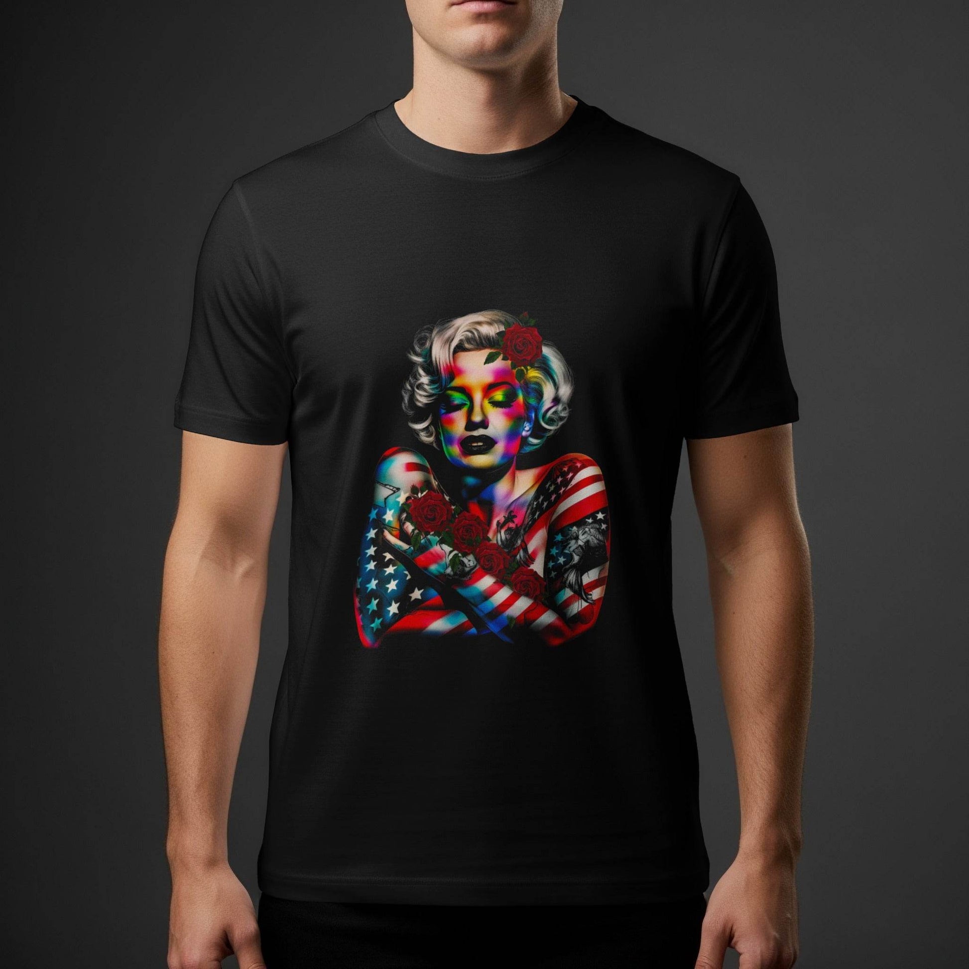 Patriotic Marilyn Halftone T-Shirt Design - halftone PNG for T-shirts – Sue Opperman Halftones