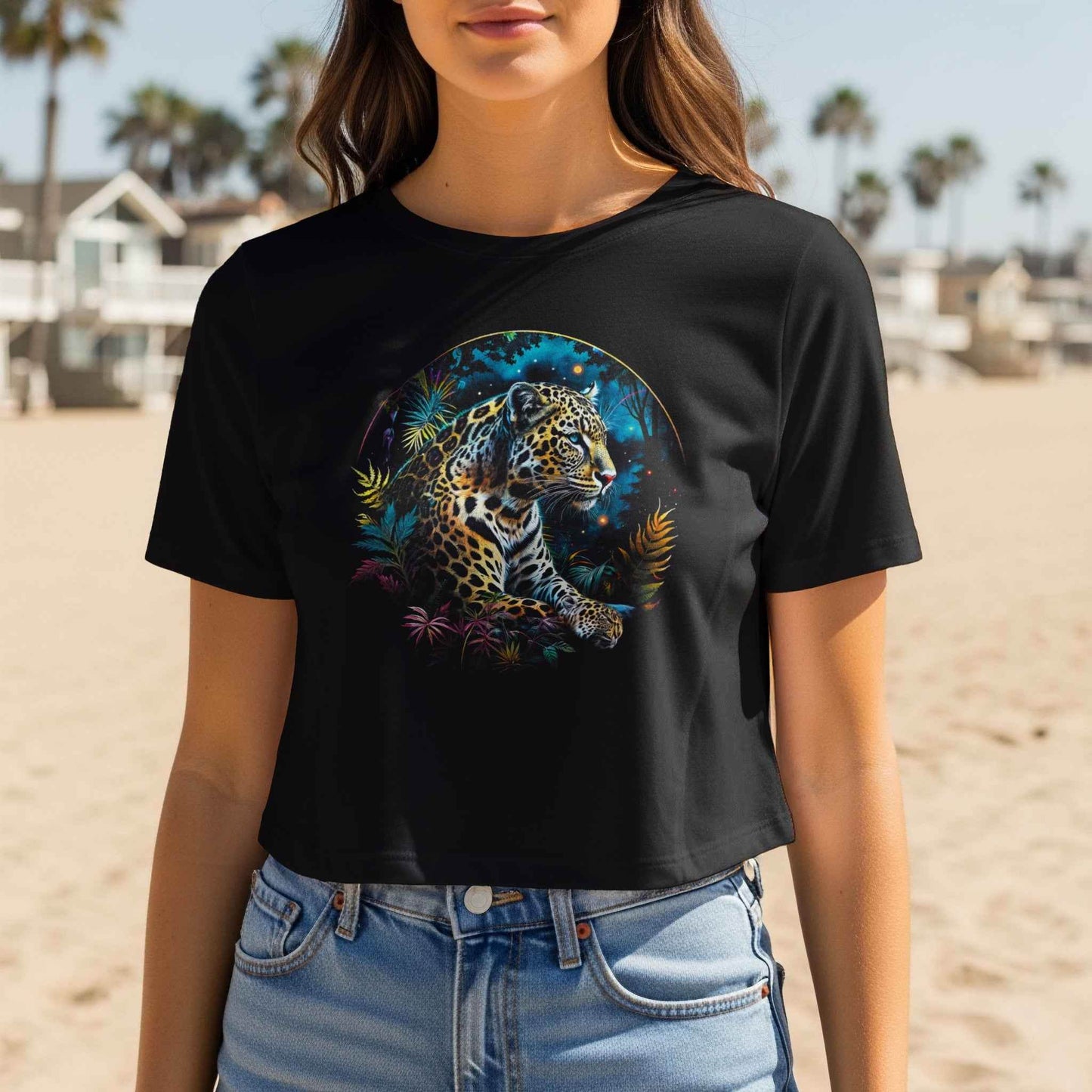 Jungle Jaguar Sue Opperman Halftones Digital Halftoned T-Shirt Design - halftone PNG for T-shirts – Sue Opperman Halftones