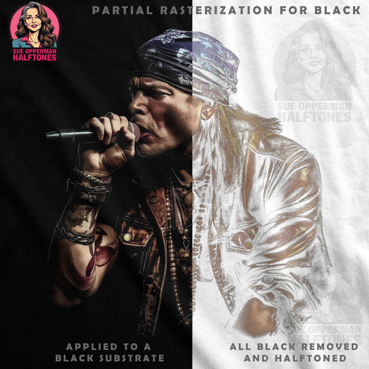Axl Rose Halftoned T-Shirt Design - halftone PNG for T-shirts – Sue Opperman Halftones