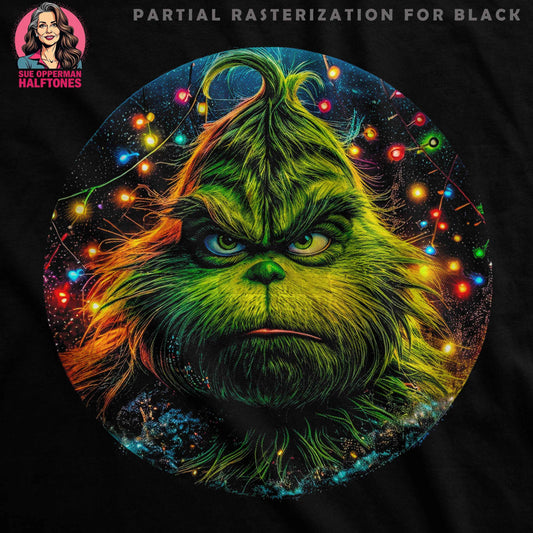 Christmas Grinch Halftone T-Shirt Design - halftone PNG for T-shirts – Sue Opperman Halftones