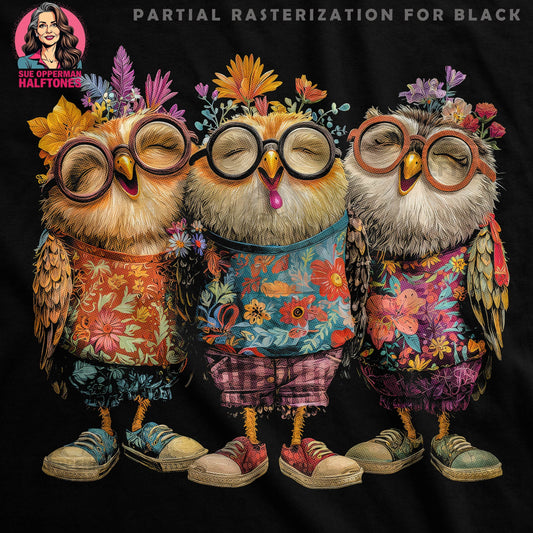 Animals Wearing Clothes Halftone T-Shirt Design - halftone PNG for T-shirts – Sue Opperman Halftones