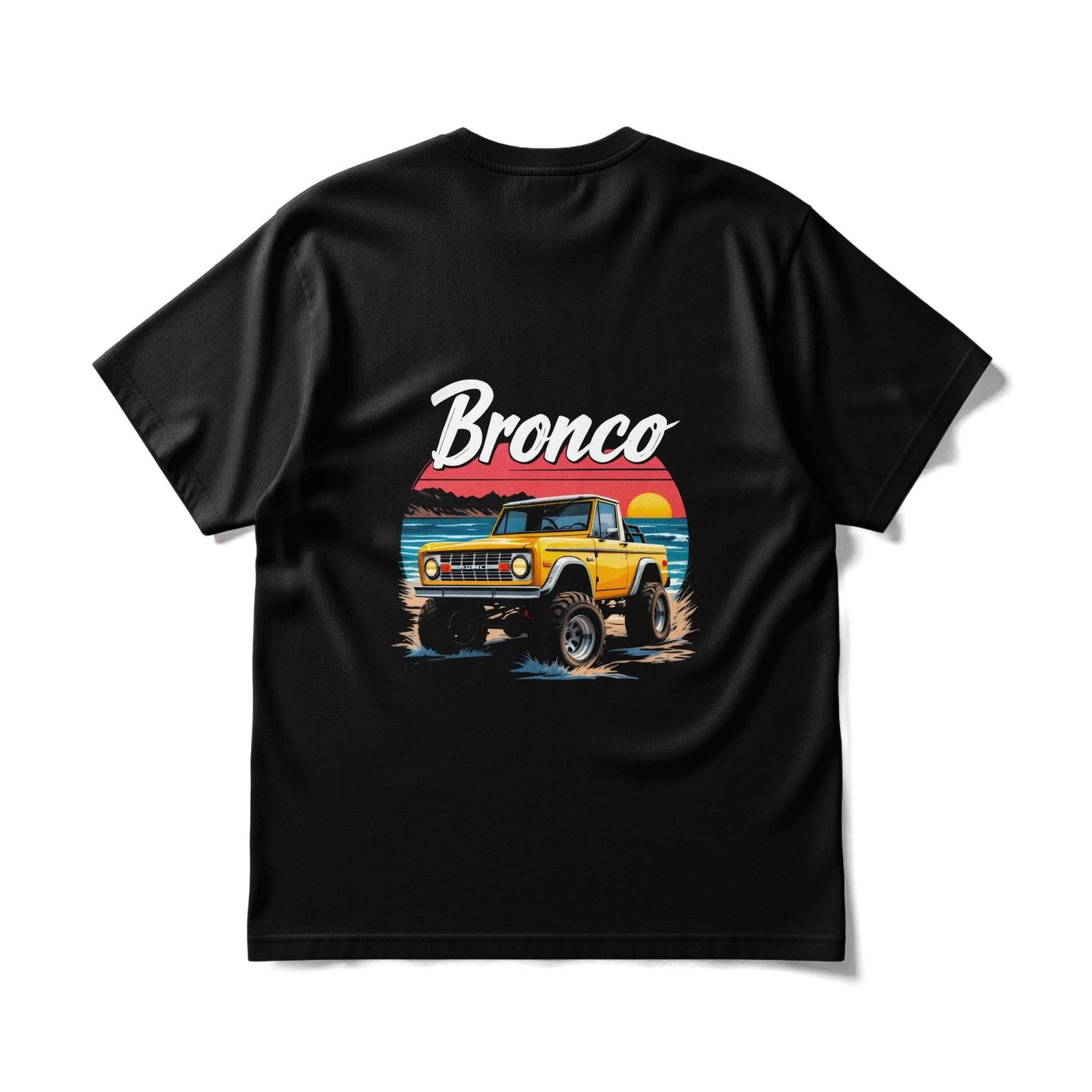 Bronco Beach Scene Premium Halftoned T-Shirt Design - halftone PNG for T-shirts – Sue Opperman Halftones