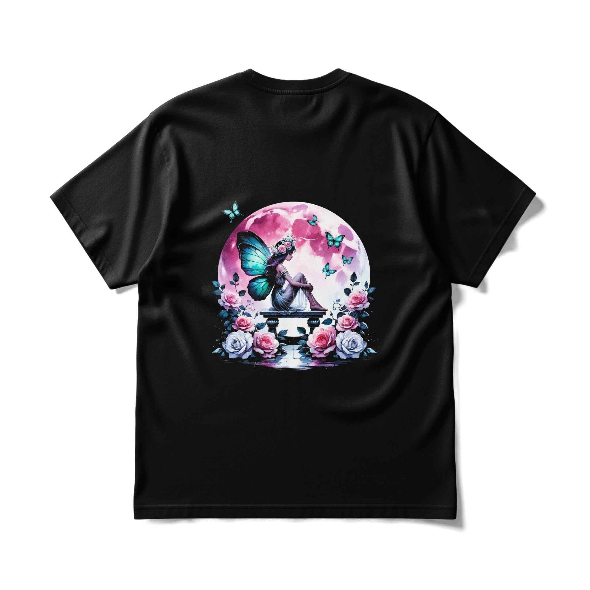 Fantasy Fairy with Roses Halftoned T-Shirt Design - halftone PNG for T-shirts – Sue Opperman Halftones