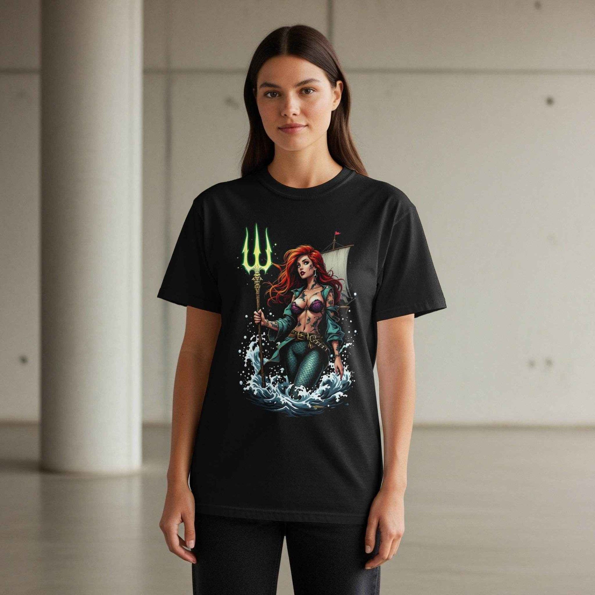 Mermaid Fantasy Halftone T-Shirt Design Digital - halftone PNG for T-shirts – Sue Opperman Halftones