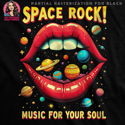 Space Halftone T-Shirt Design - halftone PNG for T-shirts – Sue Opperman Halftones
