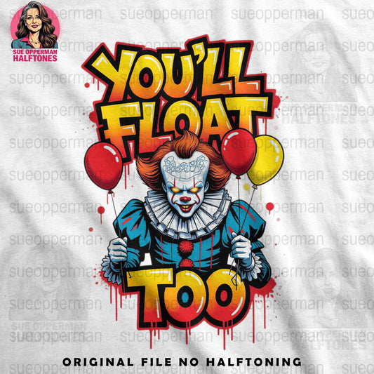 Float Too Universal Print Bundle - halftone PNG for T-shirts – Sue Opperman Halftones