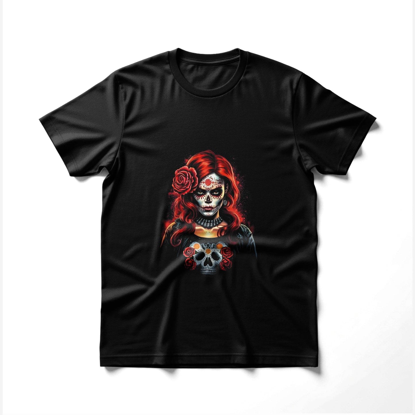 Day of the Dead Sugar Skull Halftone T-Shirt Design - halftone PNG for T-shirts – Sue Opperman Halftones
