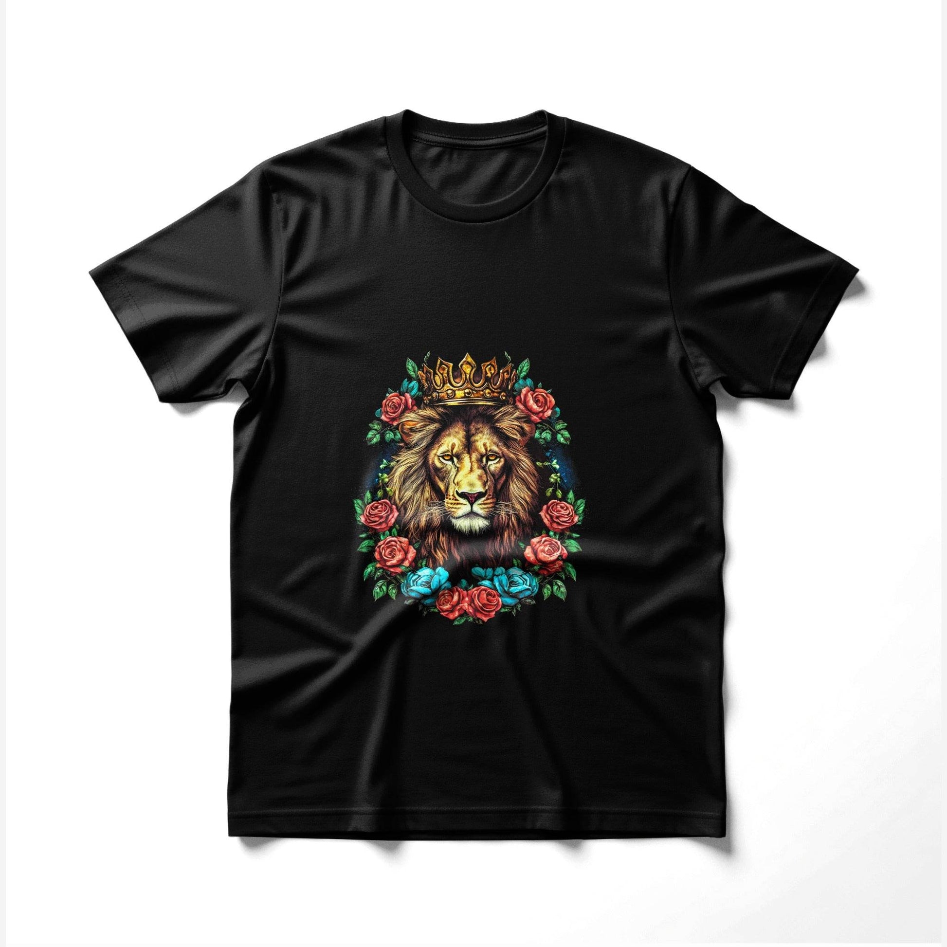Lion King With Flowers Halftone T-Shirt Design - halftone PNG for T-shirts – Sue Opperman Halftones