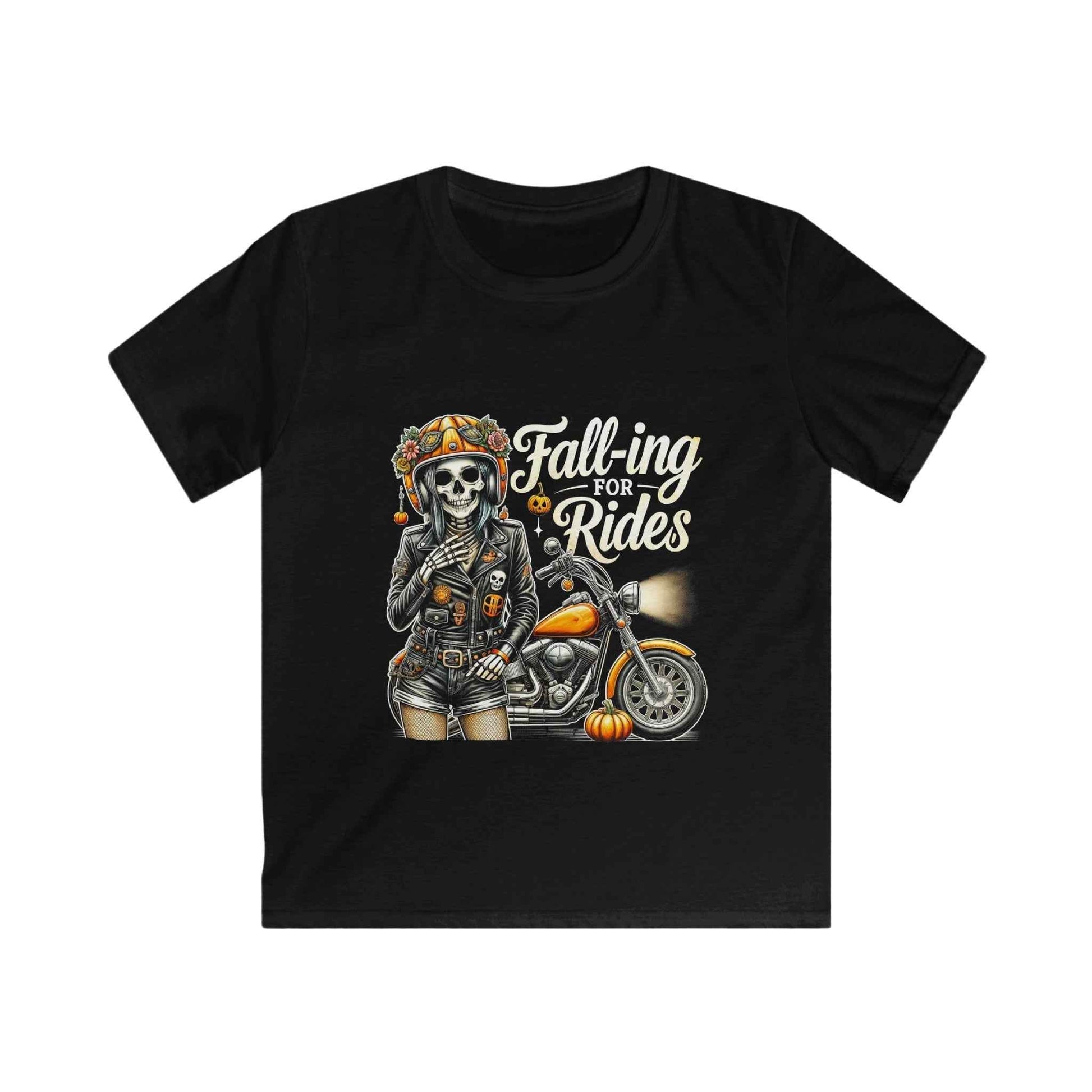 Halloween Skeleton Girl Motorcycle Digital Halftoned T-Shirt Design - halftone PNG for T-shirts – Sue Opperman Halftones