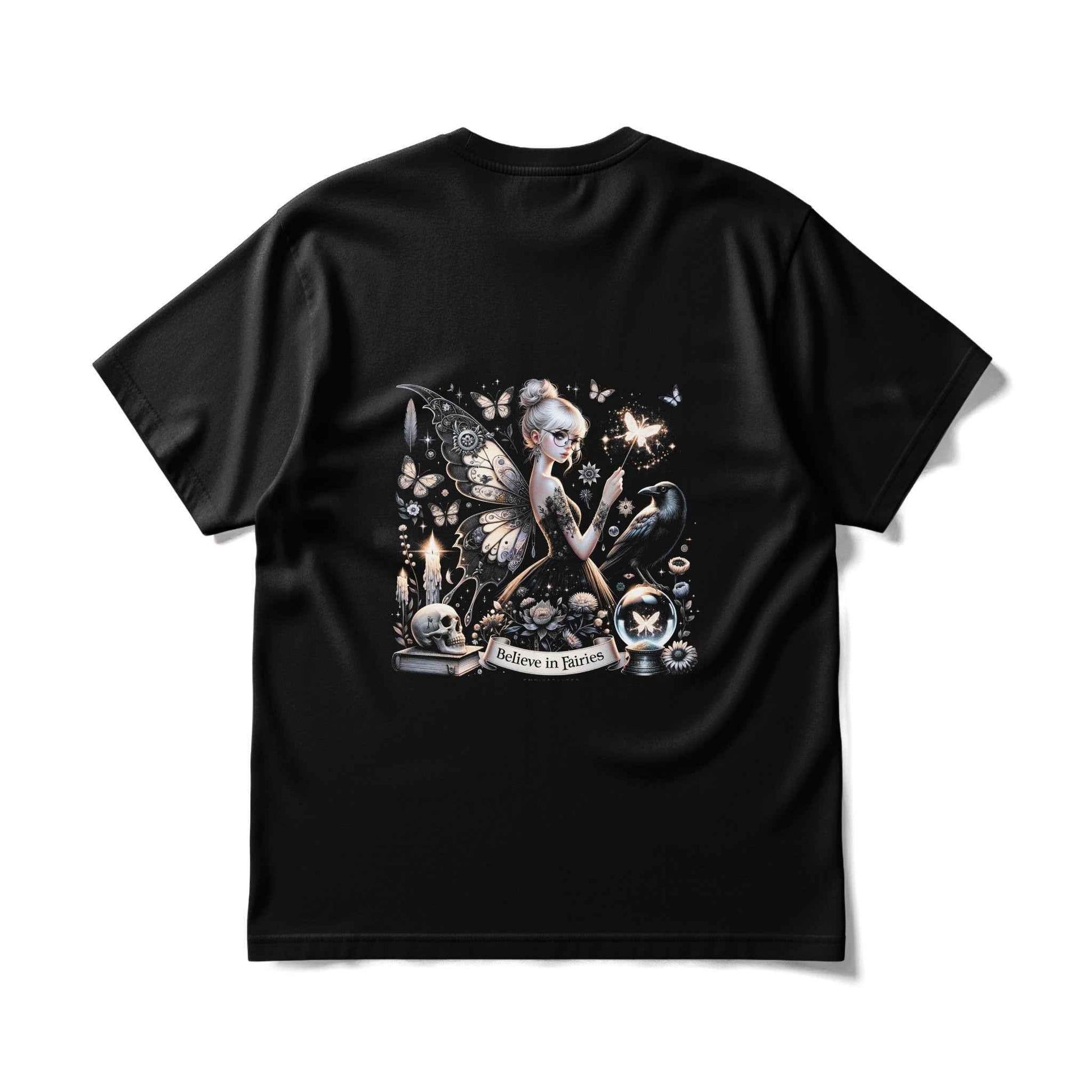 Fantasy Fae With Raven Halftone T-Shirt Design - halftone PNG for T-shirts – Sue Opperman Halftones