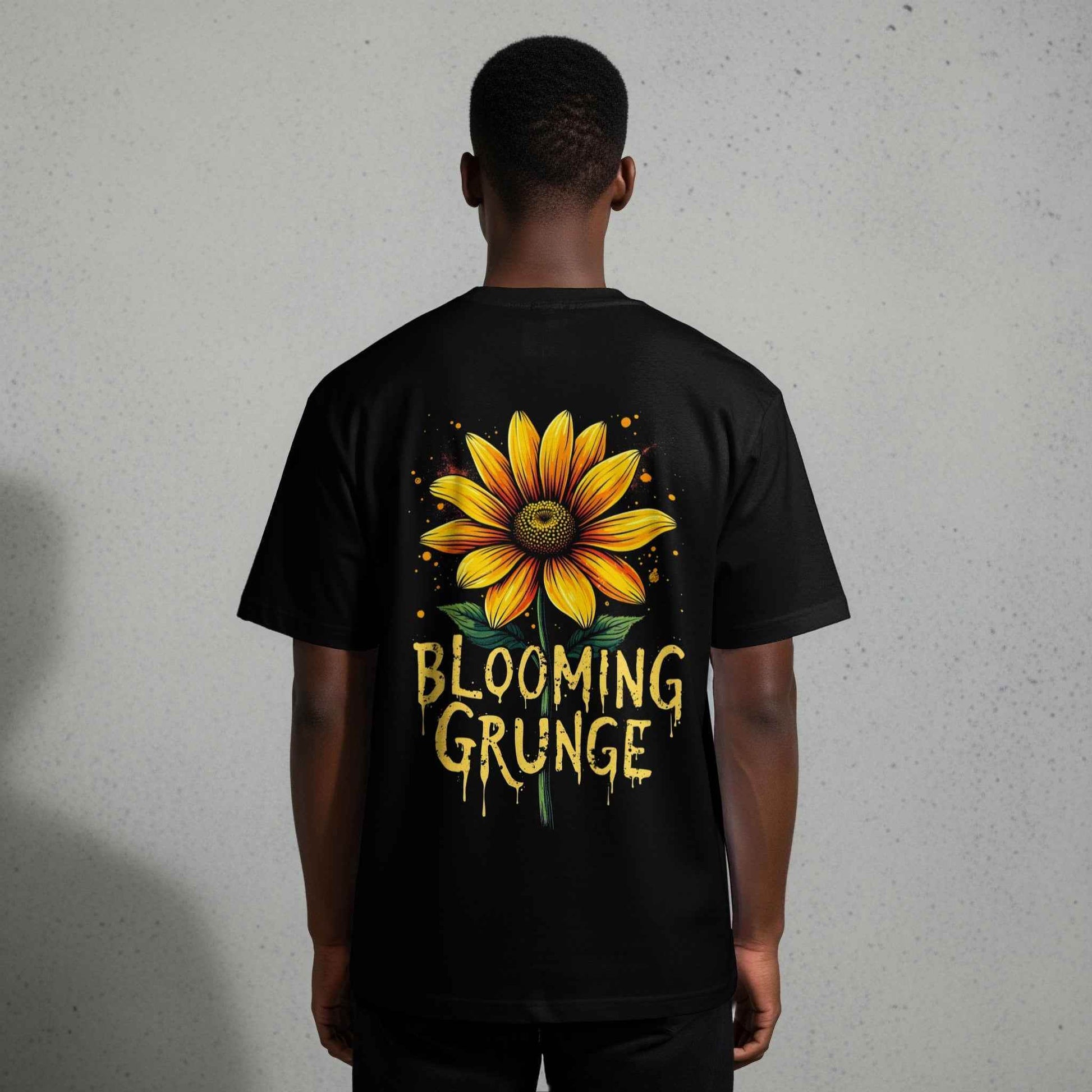 Floral Blooming Grunge Style Halftoned T-Shirt Design - halftone PNG for T-shirts – Sue Opperman Halftones