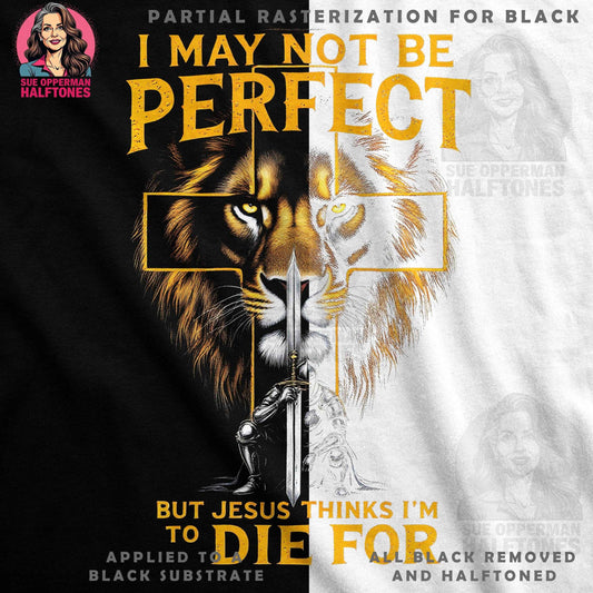 Lion Knight Halftone T-Shirt Design - halftone PNG for T-shirts – Sue Opperman Halftones