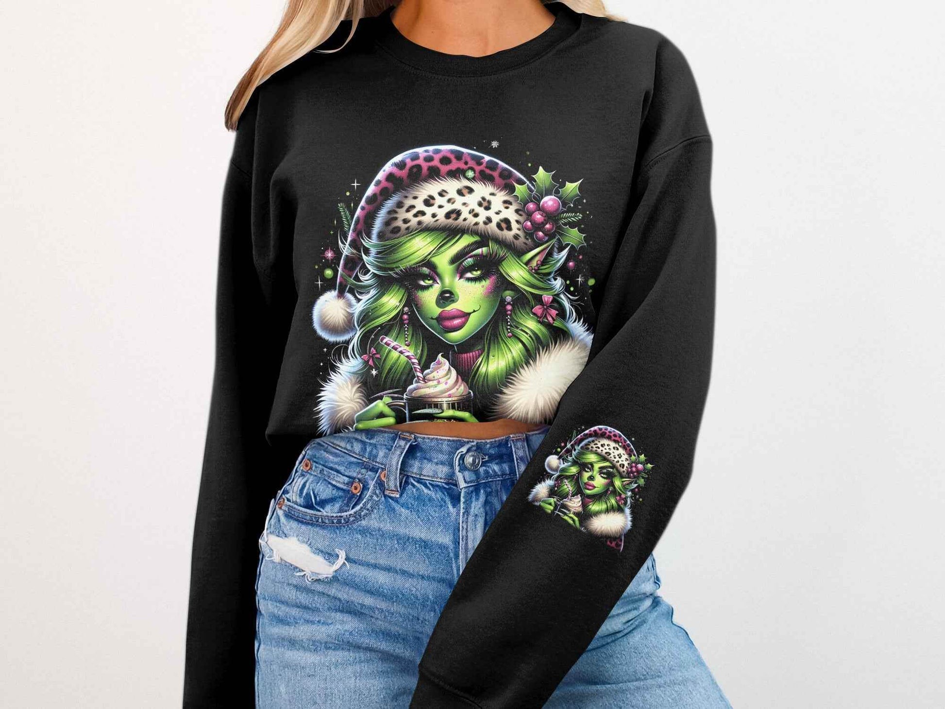 Christmas Grinch Halftone T-Shirt Design - halftone PNG for T-shirts – Sue Opperman Halftones