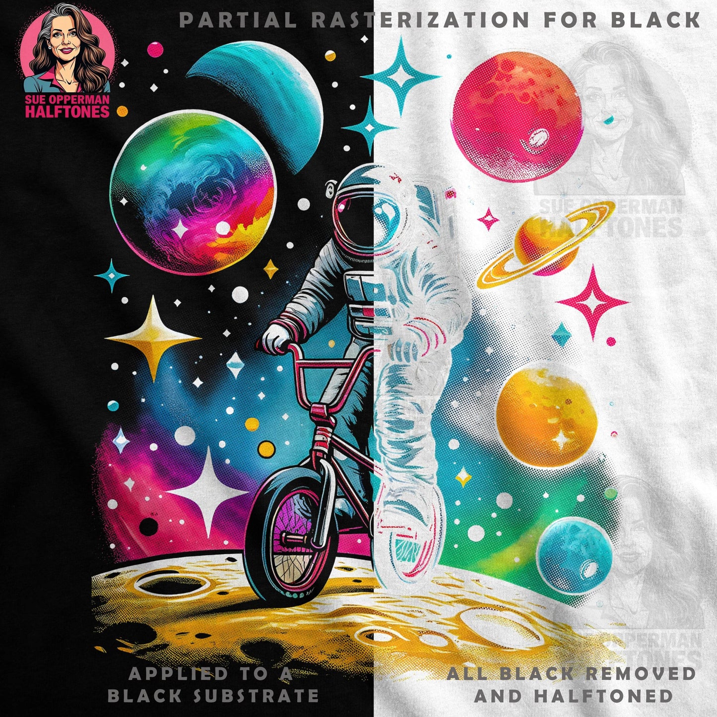 Fantasy Halftone T-Shirt Design - halftone PNG for T-shirts – Sue Opperman Halftones