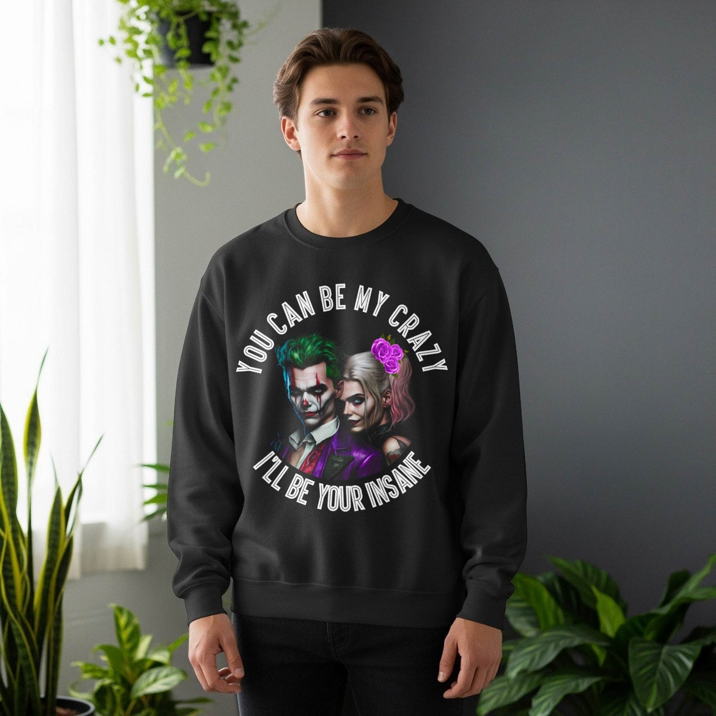 Harley and Joker Crazy Love Halftone T-Shirt Design - halftone PNG for T-shirts – Sue Opperman Halftones
