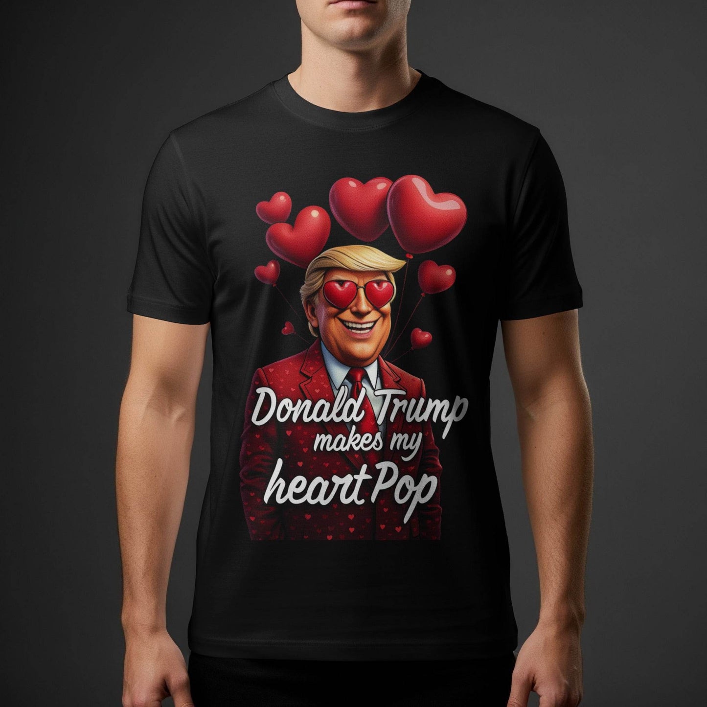 Valentines Donald Trump Halftone T-Shirt Design - halftone PNG for T-shirts – Sue Opperman Halftones