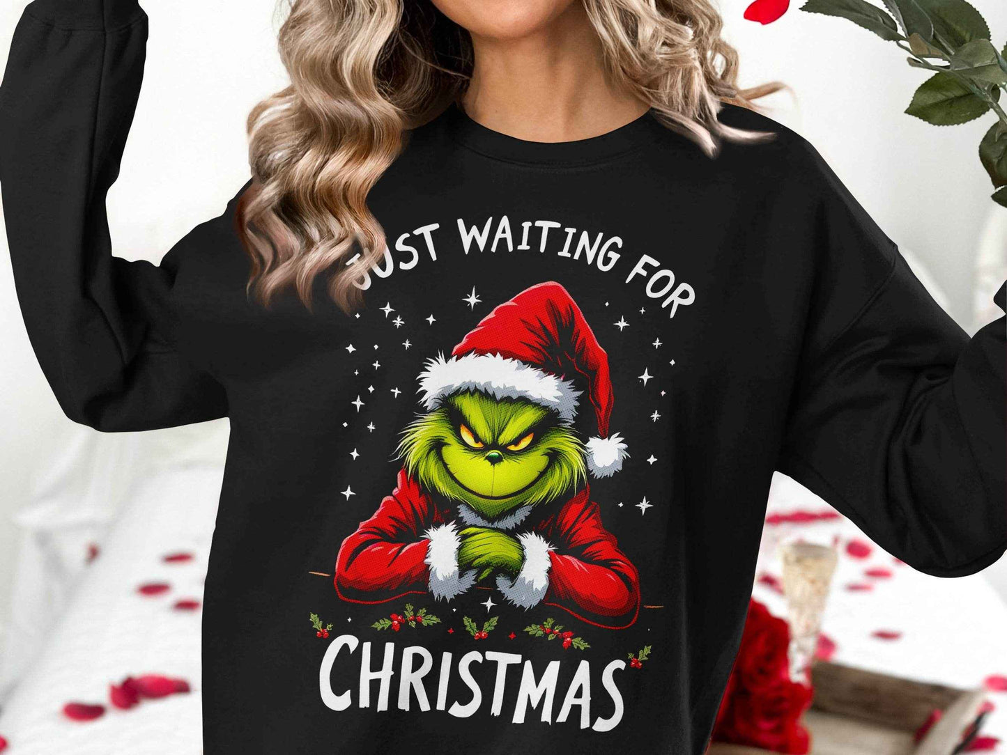 Grinch Waiting for Christmas Halftone T-Shirt Design - halftone PNG for T-shirts – Sue Opperman Halftones