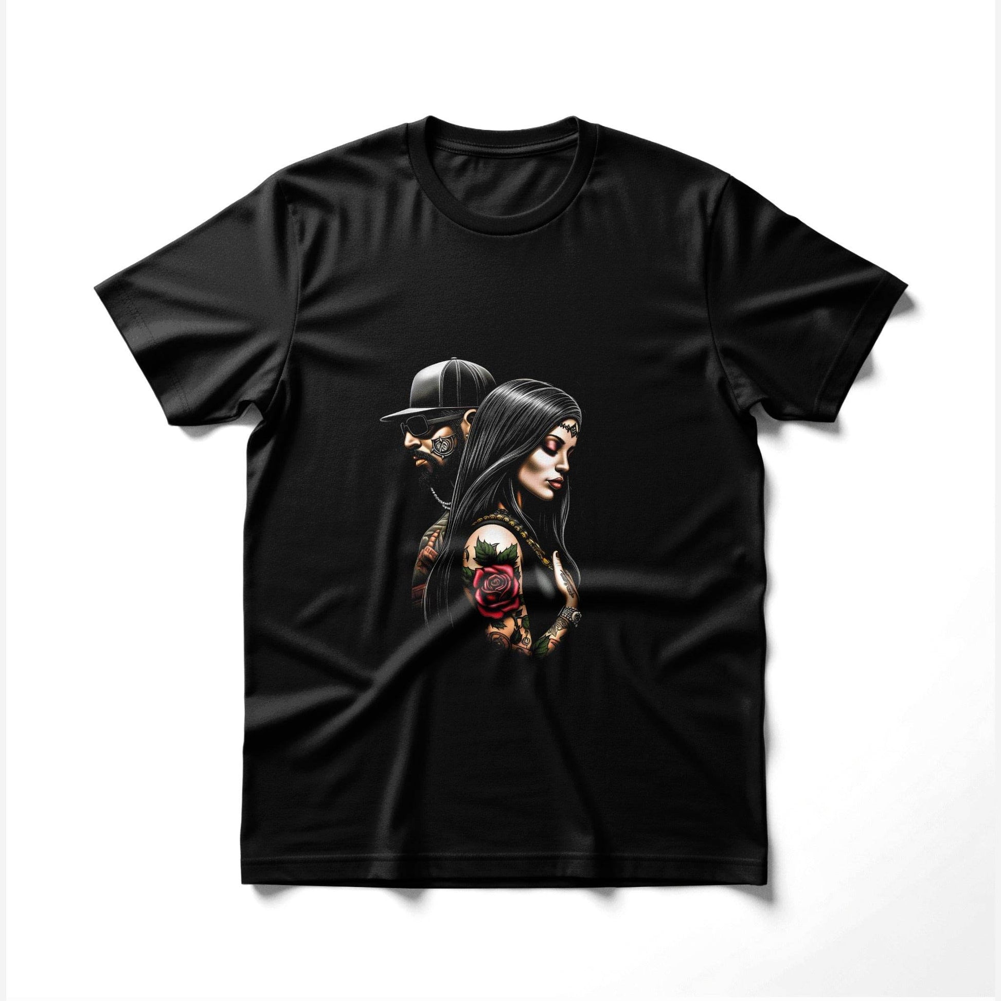 Glamour Couple Artistic Design Halftoned T-Shirt Design - halftone PNG for T-shirts – Sue Opperman Halftones