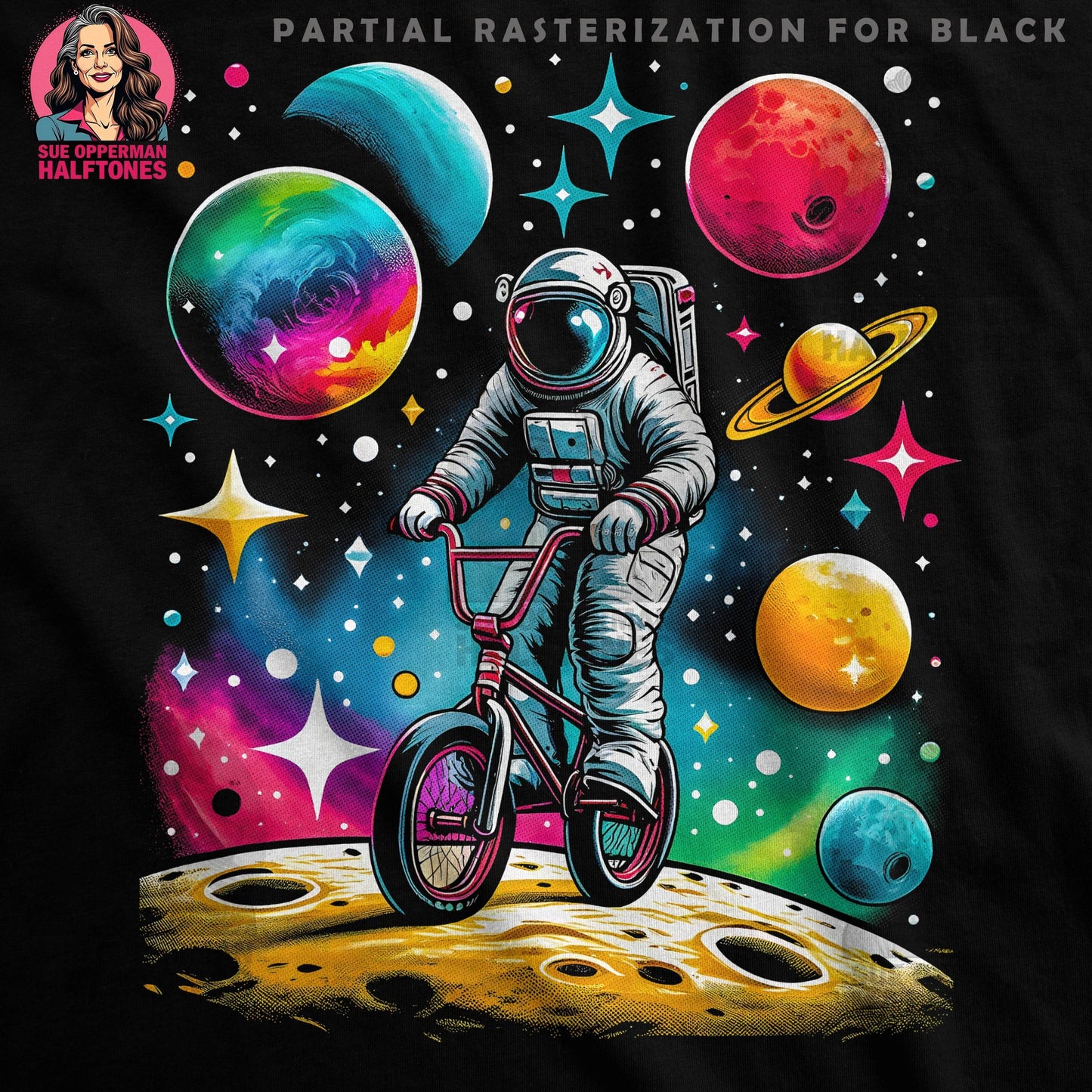 Fantasy Halftone T-Shirt Design - halftone PNG for T-shirts – Sue Opperman Halftones