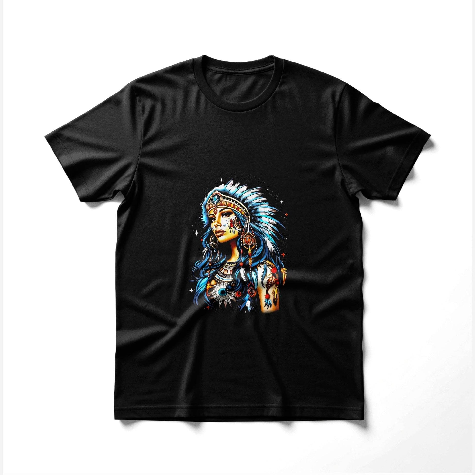 Boho Chic Woman Portrait Halftone T-Shirt Design - halftone PNG for T-shirts – Sue Opperman Halftones