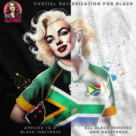 Glamour South Africa Rugby Halftone T-Shirt Design - halftone PNG for T-shirts – Sue Opperman Halftones