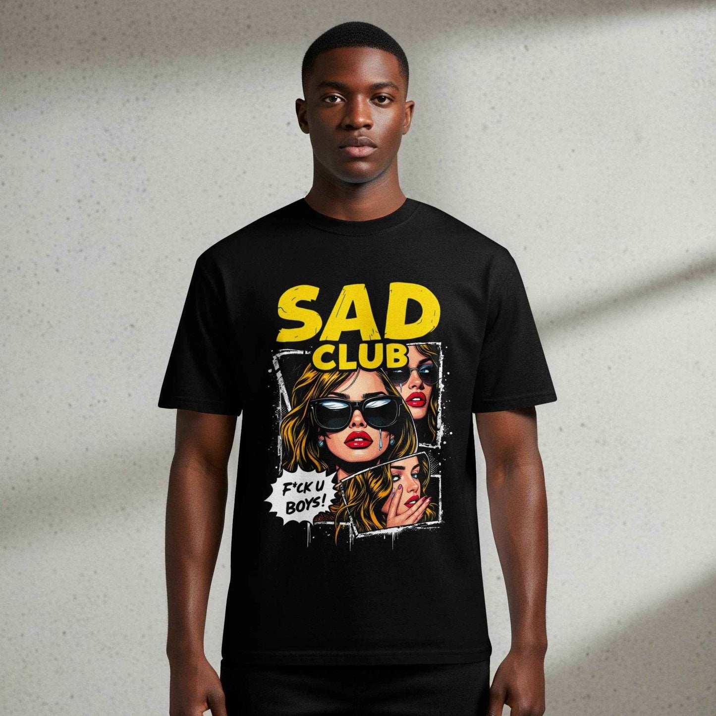 Sad Club Girl Power Halftone T-Shirt Design - halftone PNG for T-shirts – Sue Opperman Halftones