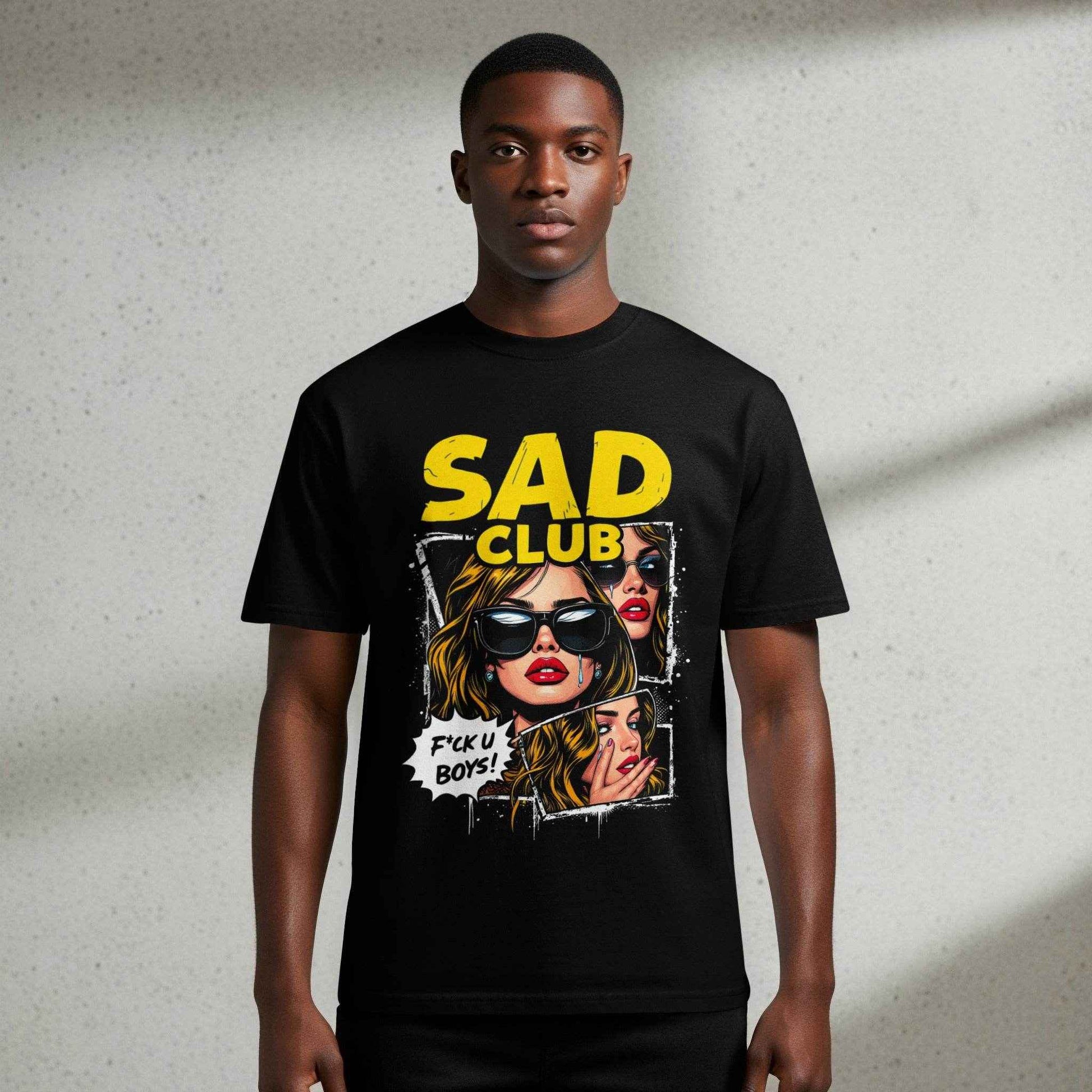 Sad Club Girl Power Halftone T-Shirt Design - halftone PNG for T-shirts – Sue Opperman Halftones