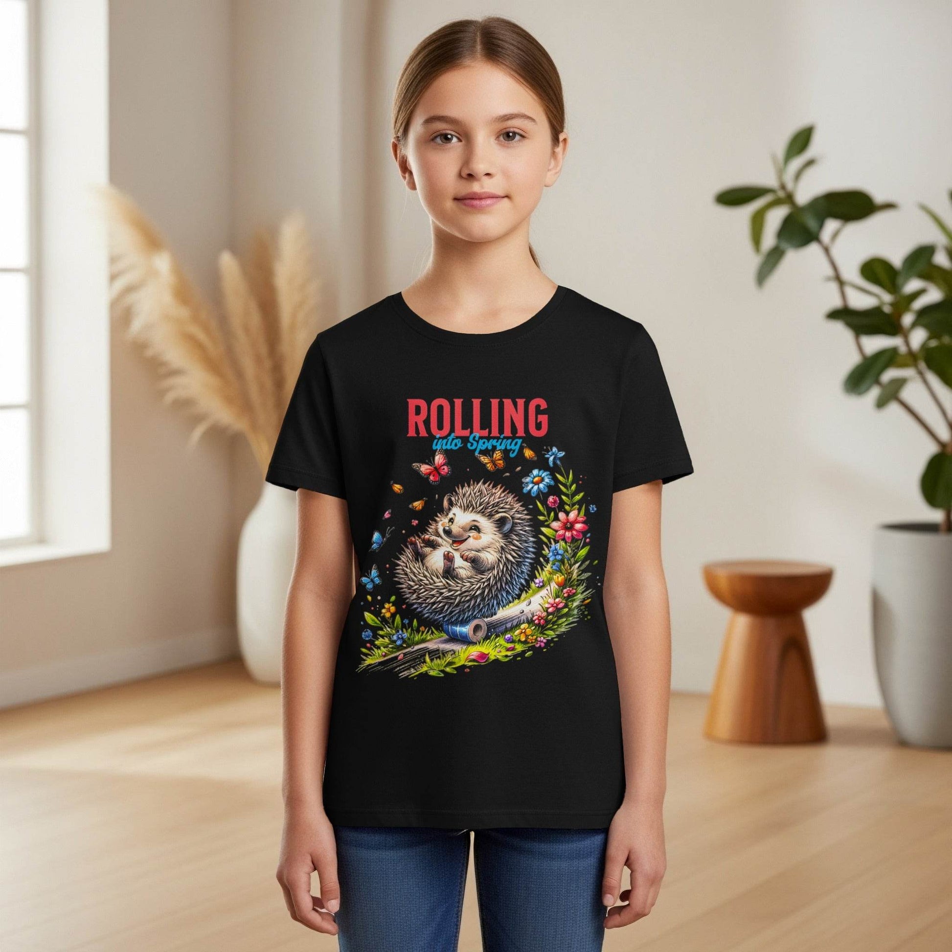 Rolling Spring Hedgehog Animal Graphic Halftoned T-Shirt Design - halftone PNG for T-shirts – Sue Opperman Halftones