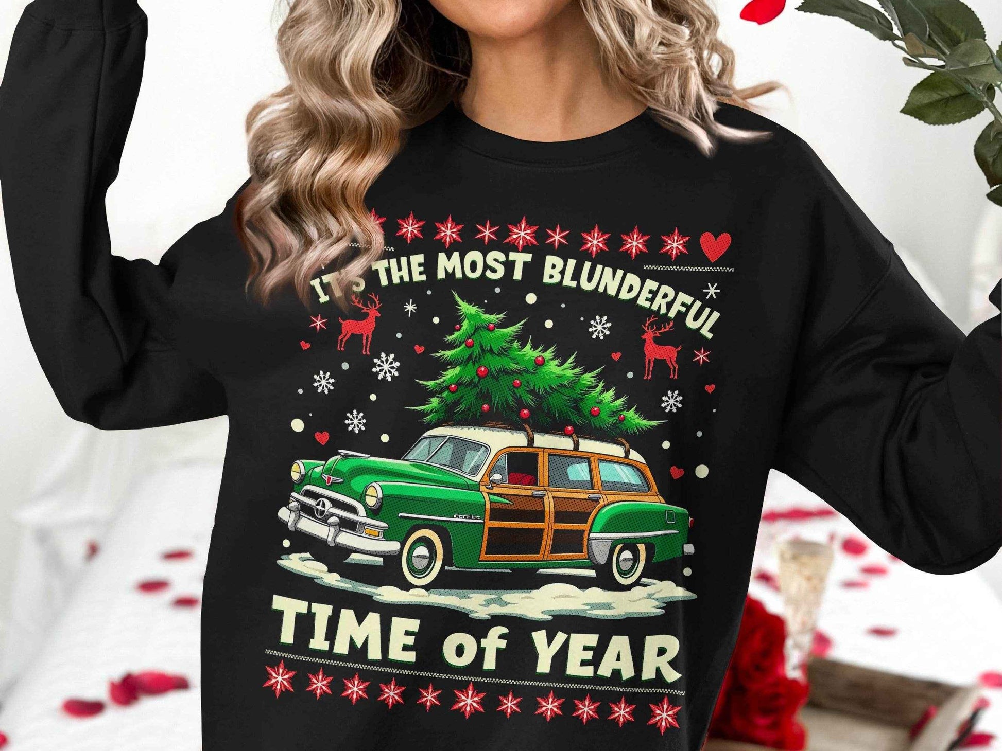 Christmas Car and Tree Design Halftone T-Shirt Design - halftone PNG for T-shirts – Sue Opperman Halftones