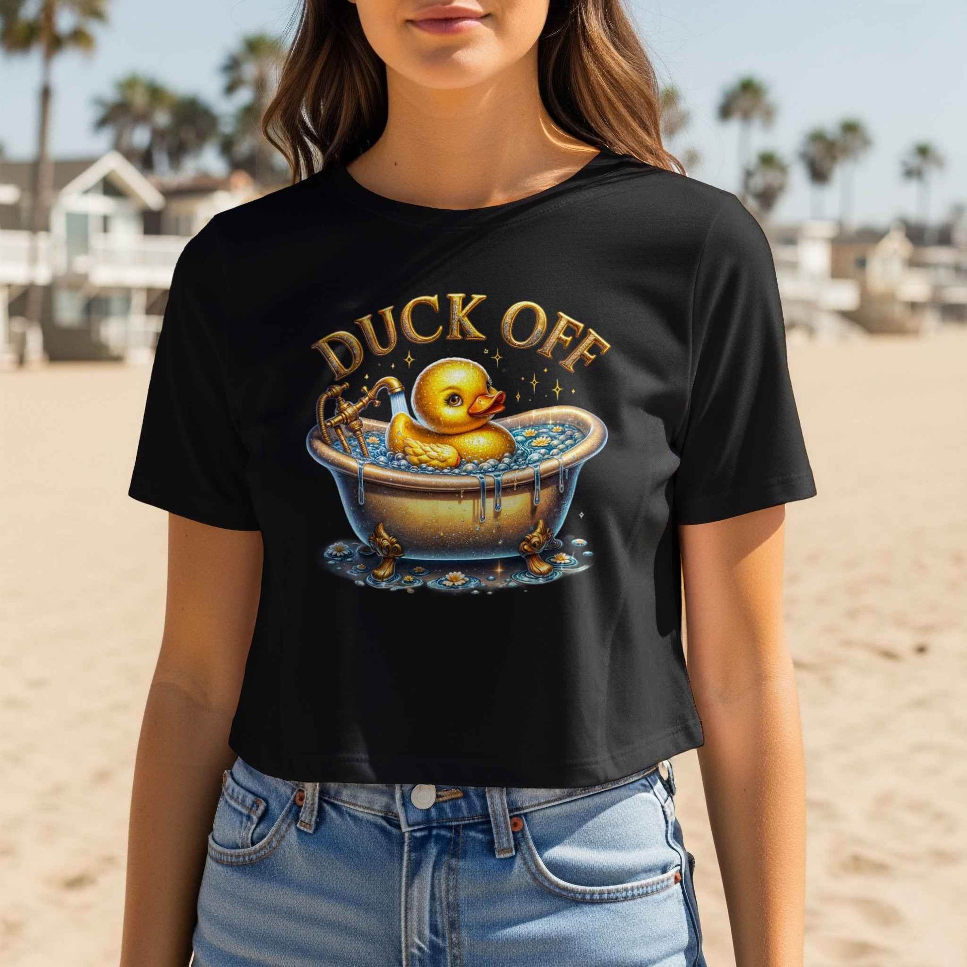 Duck Off Funny Halftone T-Shirt Design Digital - halftone PNG for T-shirts – Sue Opperman Halftones