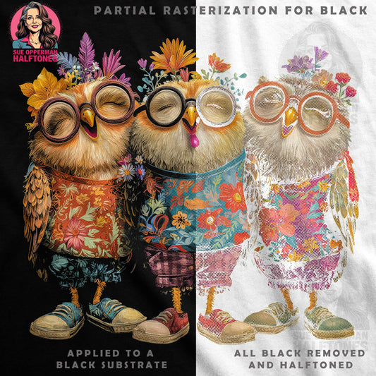Animals Wearing Clothes Halftone T-Shirt Design - halftone PNG for T-shirts – Sue Opperman Halftones
