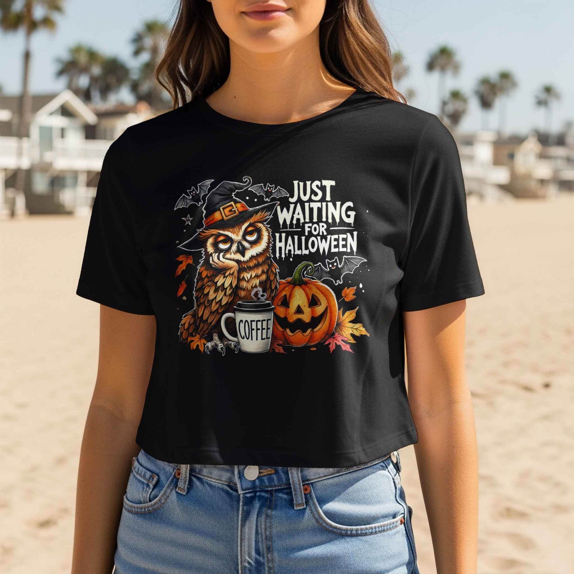 Halloween Owl Coffee Halftone T-shirt Design - halftone PNG for T-shirts – Sue Opperman Halftones