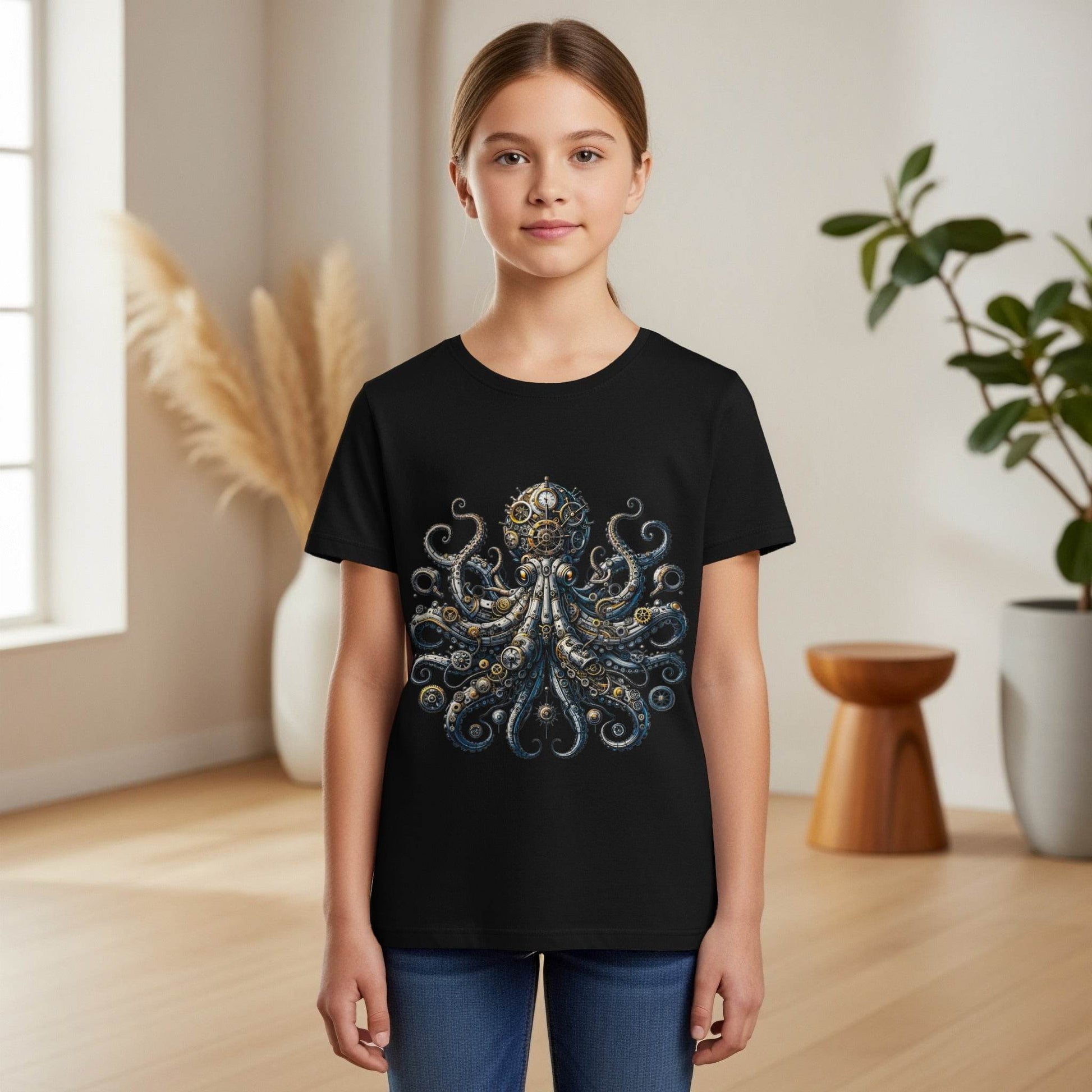 Steampunk Octopus Halftone T-Shirt Design - halftone PNG for T-shirts – Sue Opperman Halftones