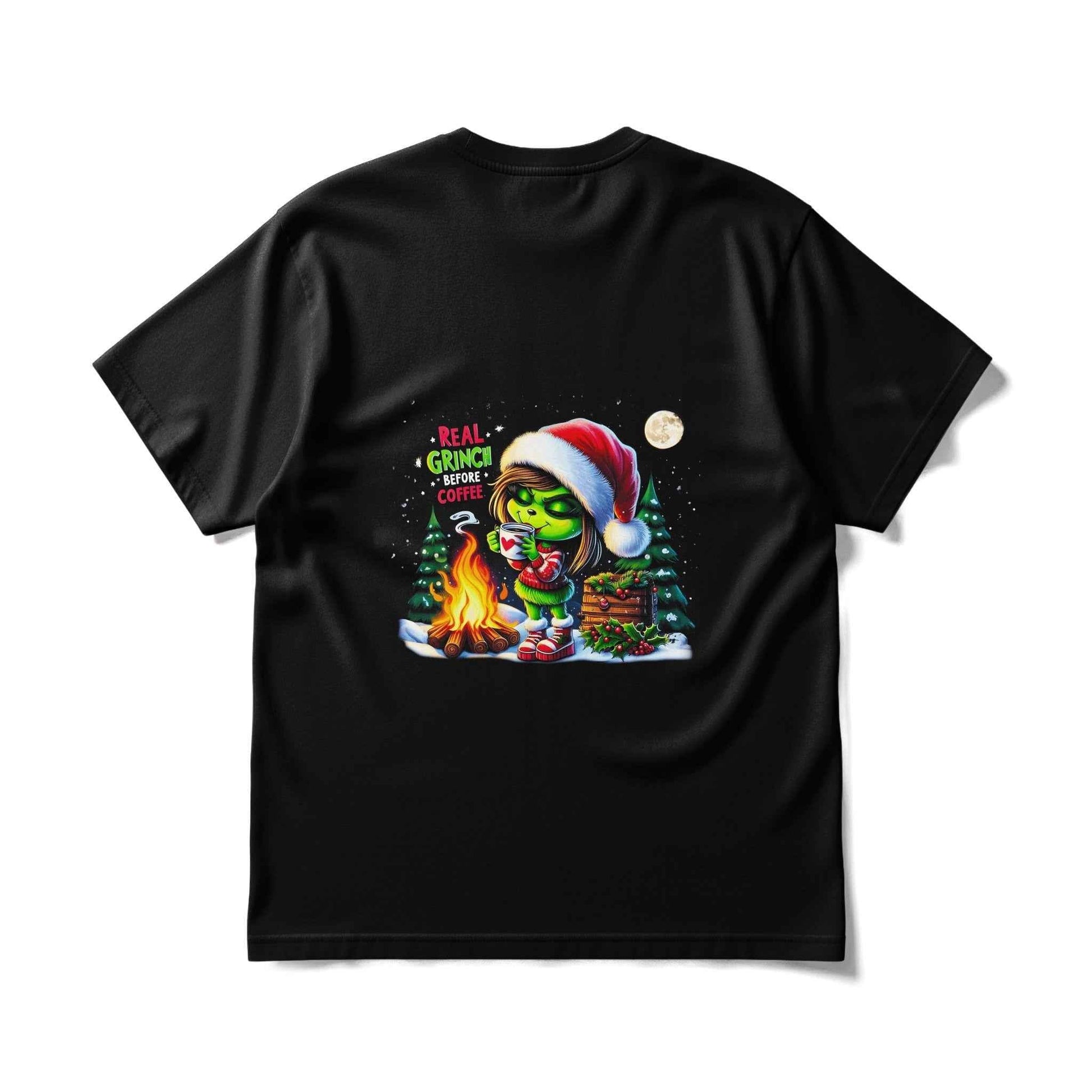 Christmas Grinch Before Coffee Halftone T-Shirt Design - halftone PNG for T-shirts – Sue Opperman Halftones