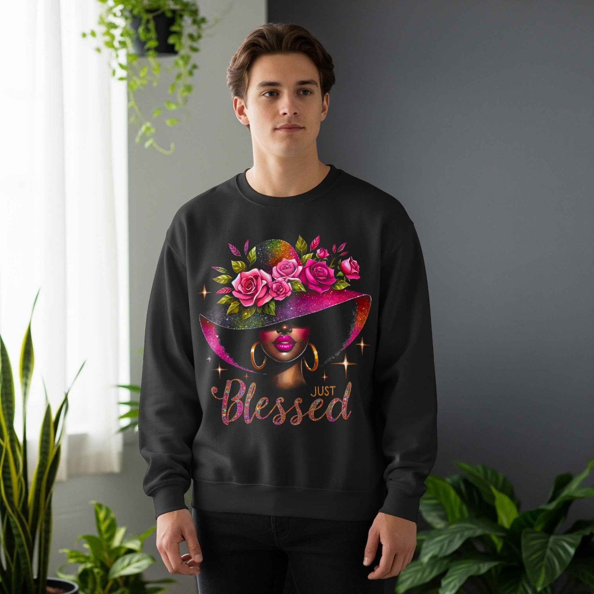 Blessed Woman Floral Halftone T-Shirt Design - halftone PNG for T-shirts – Sue Opperman Halftones