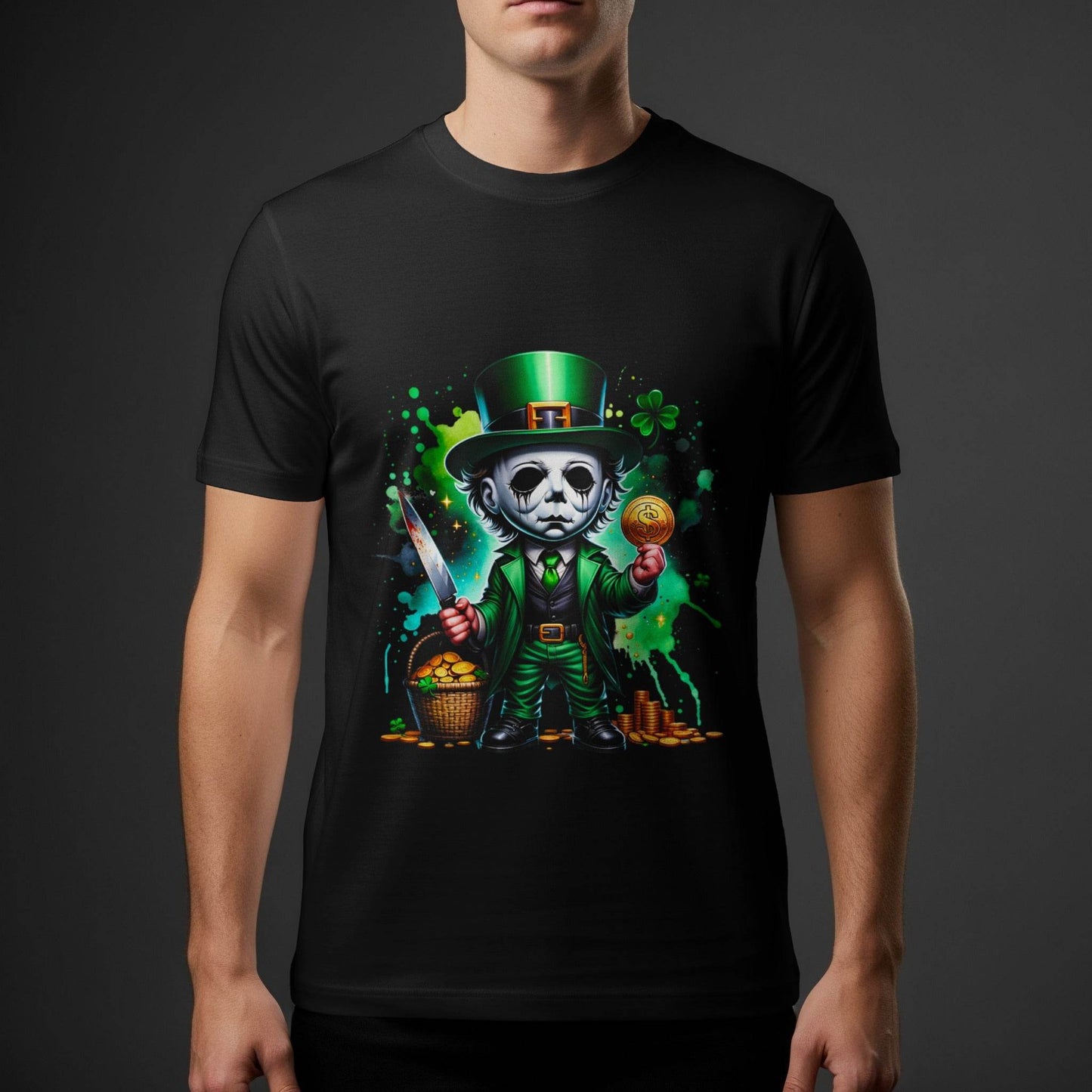 Evil Leprechaun St Patrick's Day Halftone T-Shirt Design - halftone PNG for T-shirts – Sue Opperman Halftones