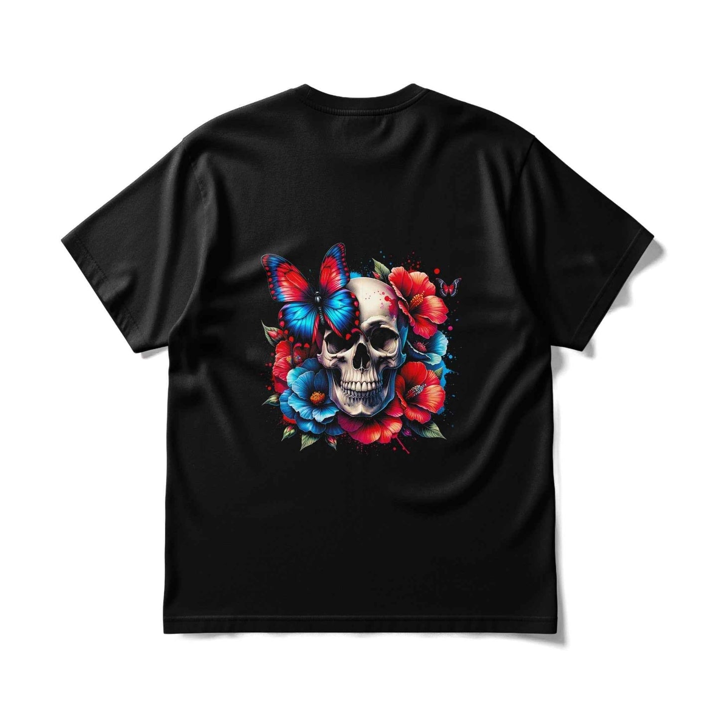 Skull Butterfly and Floral Halftone T-Shirt Design - halftone PNG for T-shirts – Sue Opperman Halftones