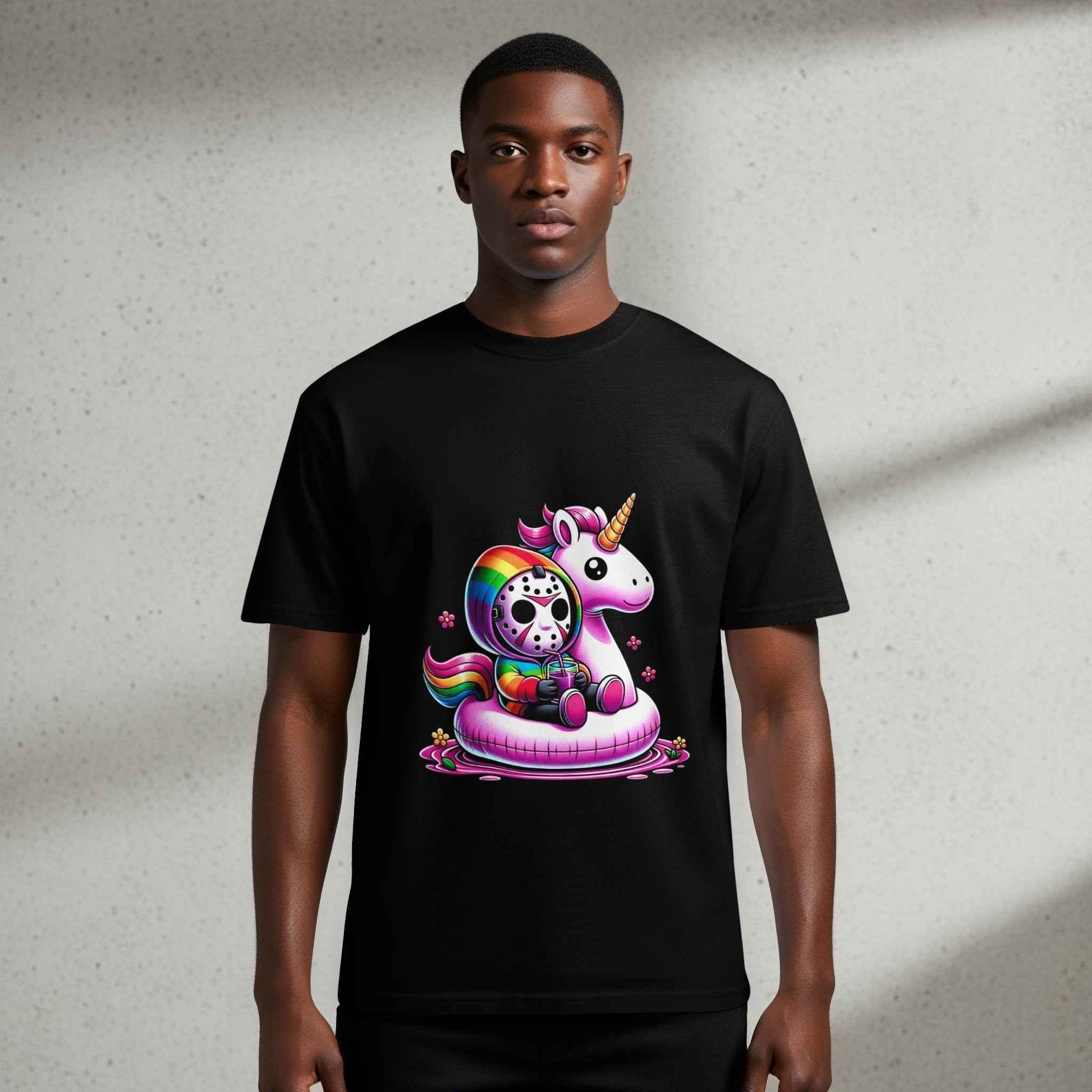 Rainbow Jason Unicorn Float Digital Halftone T-shirt Design - halftone PNG for T-shirts – Sue Opperman Halftones