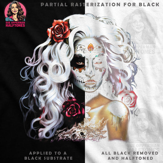 Skull Sugar Halftone T-Shirt Design - halftone PNG for T-shirts – Sue Opperman Halftones