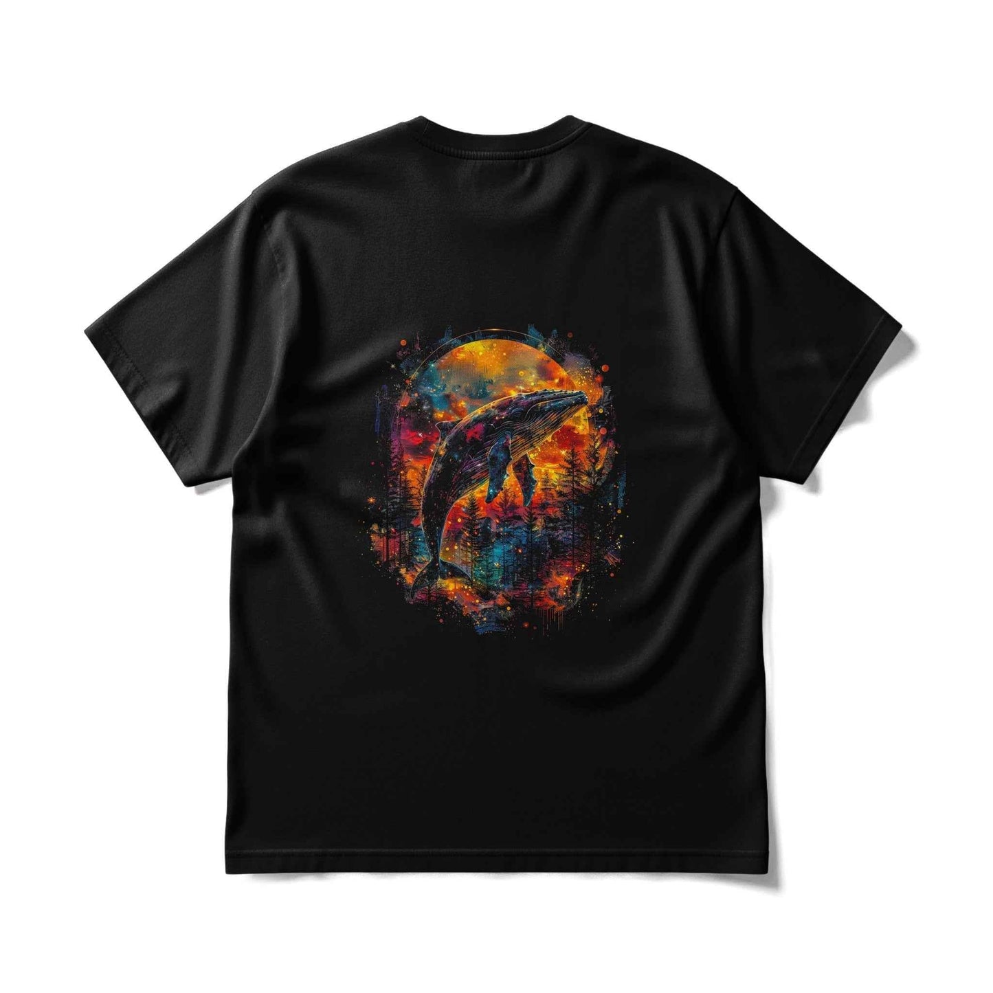 Whale Forest Silhouette Abstract Halftone T-Shirt Design - halftone PNG for T-shirts – Sue Opperman Halftones