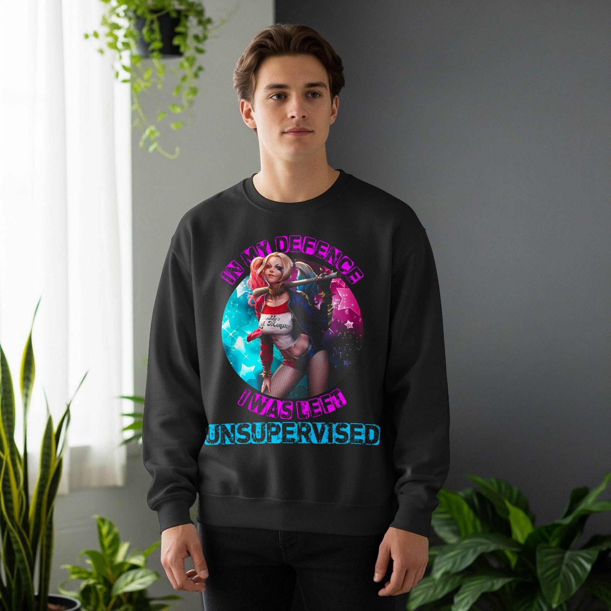 Harley Quinn Unsupervised Statement Halftone T-Shirt Design - halftone PNG for T-shirts – Sue Opperman Halftones