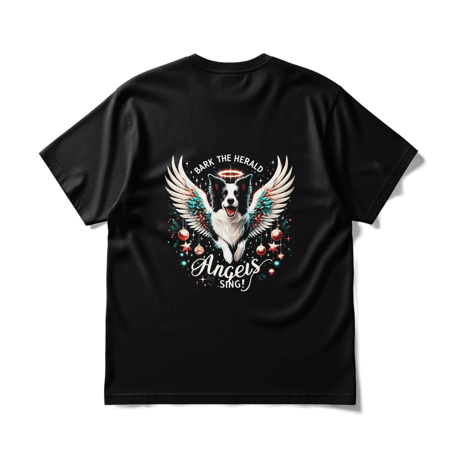 Christmas Dog Angel Bark The Herald Angels Sing Halftone T-Shirt Design - halftone PNG for T-shirts – Sue Opperman Halftones