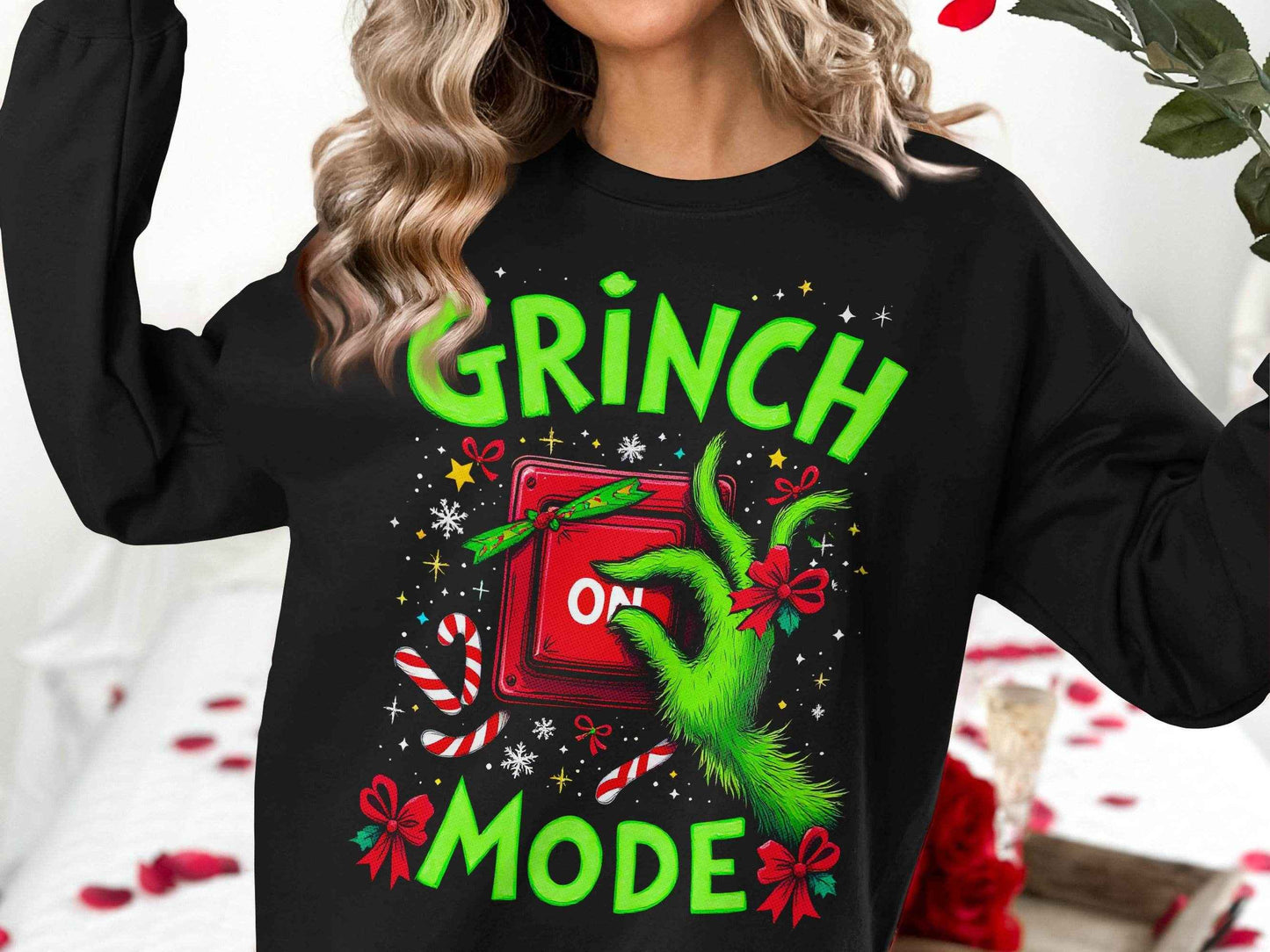 Grinch Mode On Christmas Halftone T-Shirt Design - halftone PNG for T-shirts – Sue Opperman Halftones