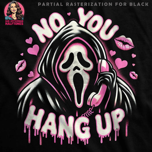 Halloween Ghost Phone Halftone T-Shirt Designs - halftone PNG for T-shirts – Sue Opperman Halftones