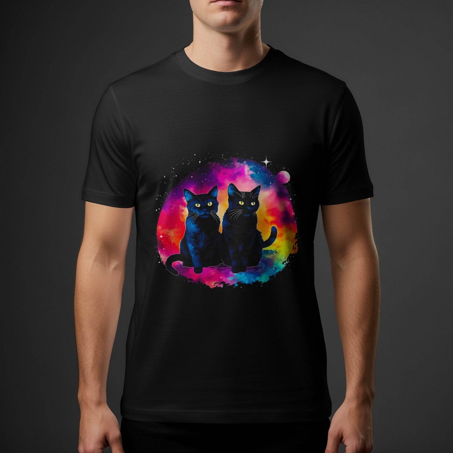 Cute Animal Cats Rainbow Halftone T-Shirt Design - halftone PNG for T-shirts – Sue Opperman Halftones