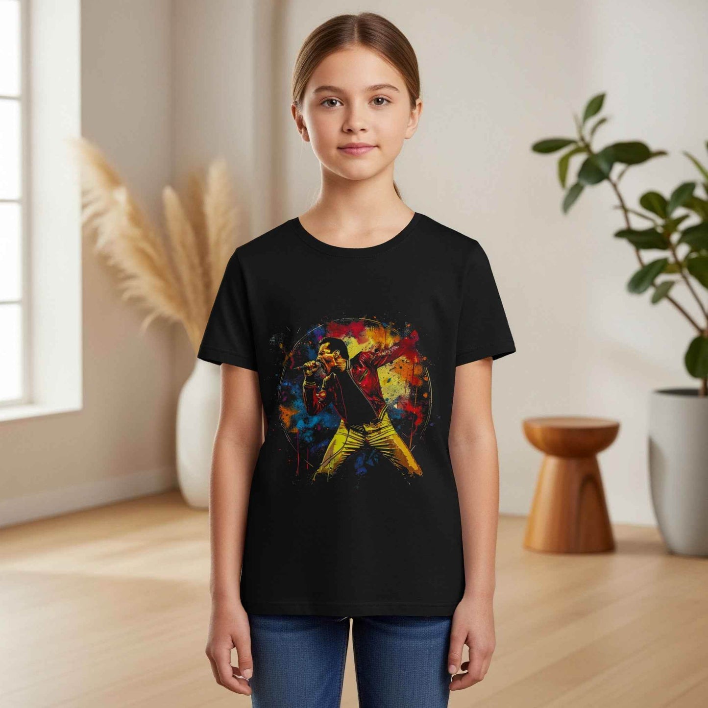 Freddie Mercury Colorful Halftone Digital Halftoned T-Shirt Design - halftone PNG for T-shirts – Sue Opperman Halftones