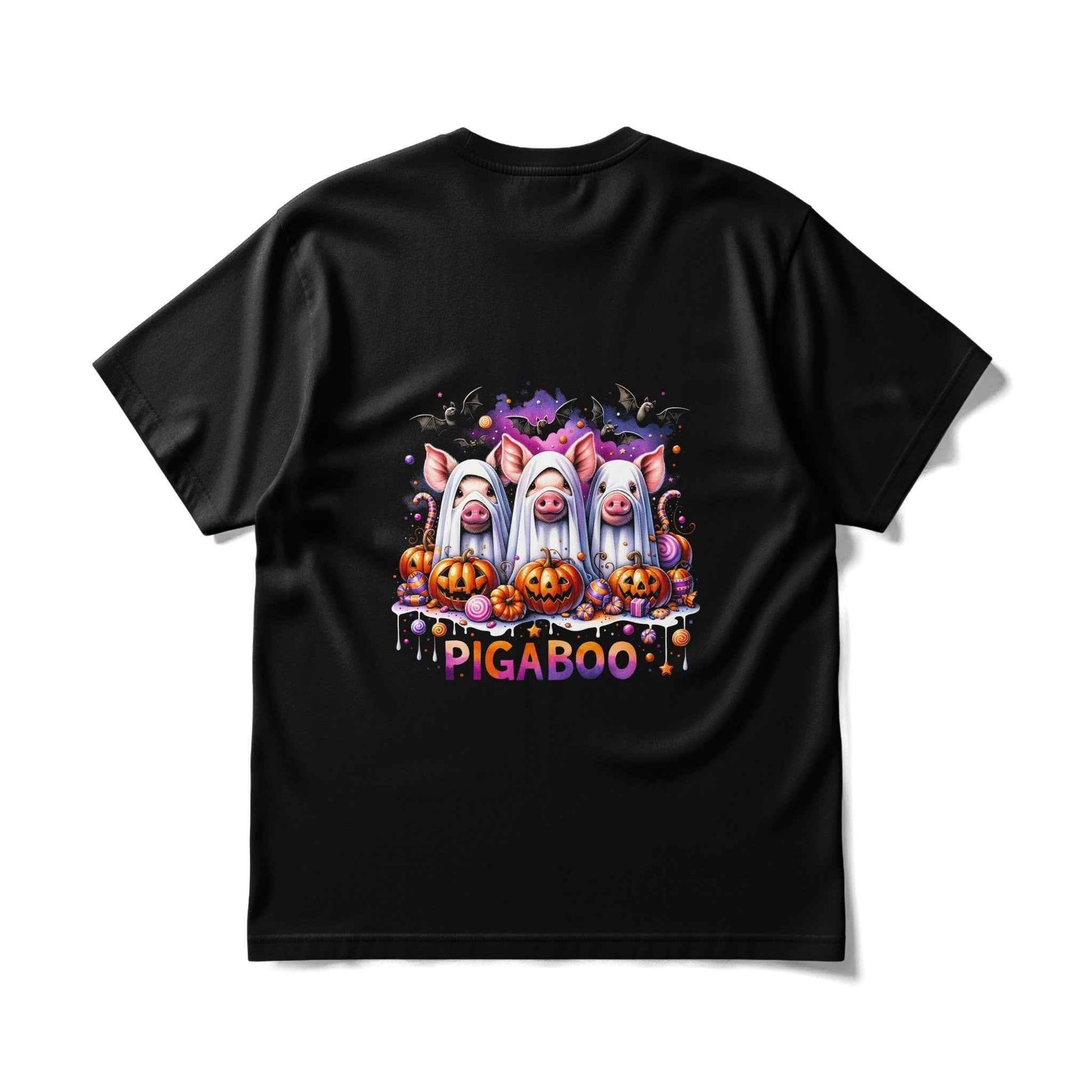 Halloween Pigs with Pumpkins Digital Halftone T-Shirt Design - halftone PNG for T-shirts – Sue Opperman Halftones