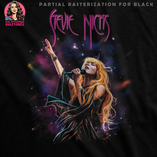 Stevie Nicks Celebration Halftone T-Shirt Design - halftone PNG for T-shirts – Sue Opperman Halftones